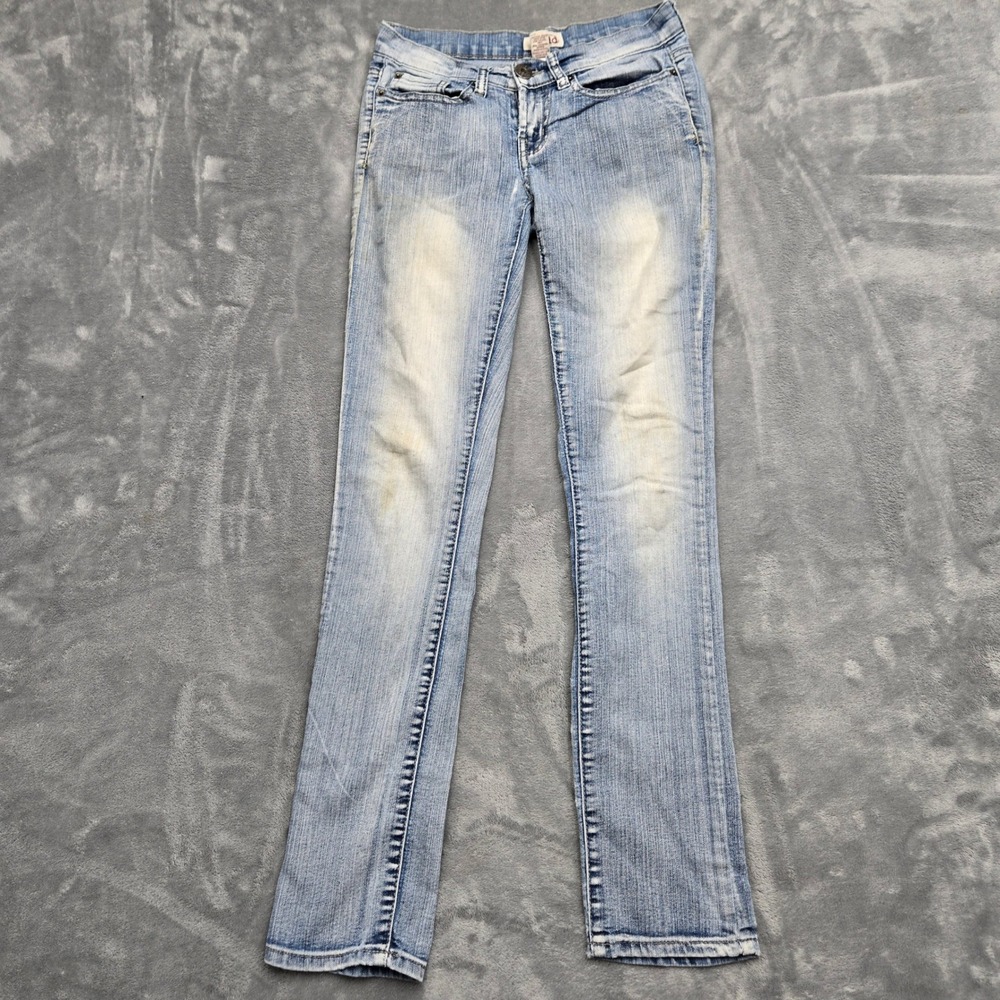 Mudd Womens Size 7 26x30 Low Rise Skinny Jeans Light Wash Denim